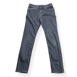 Prana Bridger Jeans Mens 30x32 Slim Fit Charcoal Denim Straight Leg Outdoor